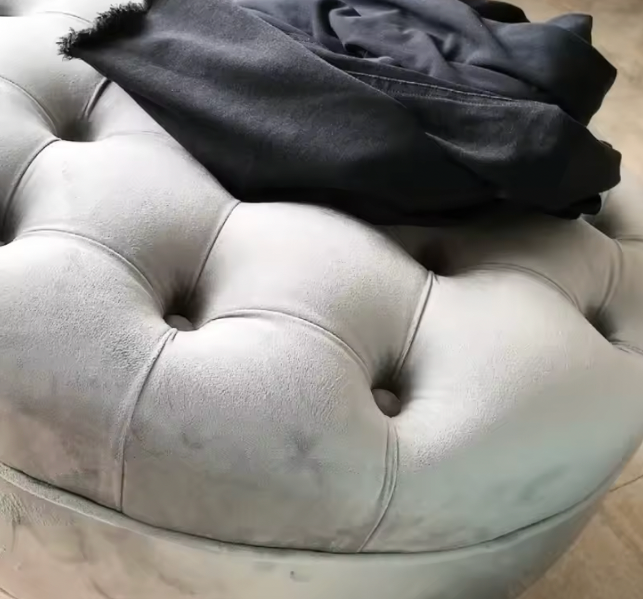 Footrest Bench for Bedroom Living Room Fabric Upholstered Shoe Bench