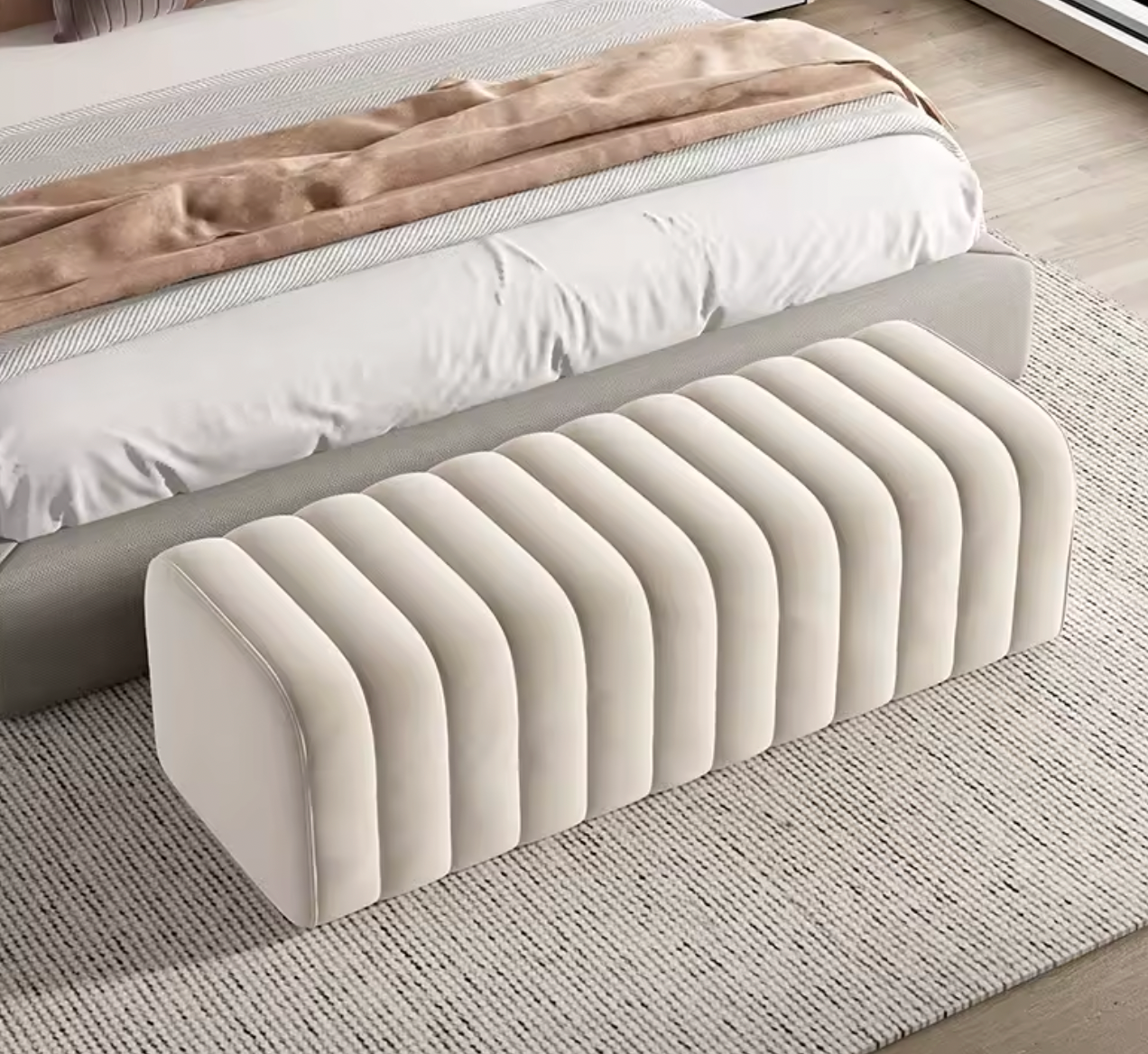 Scandinavian Modern Footstool
