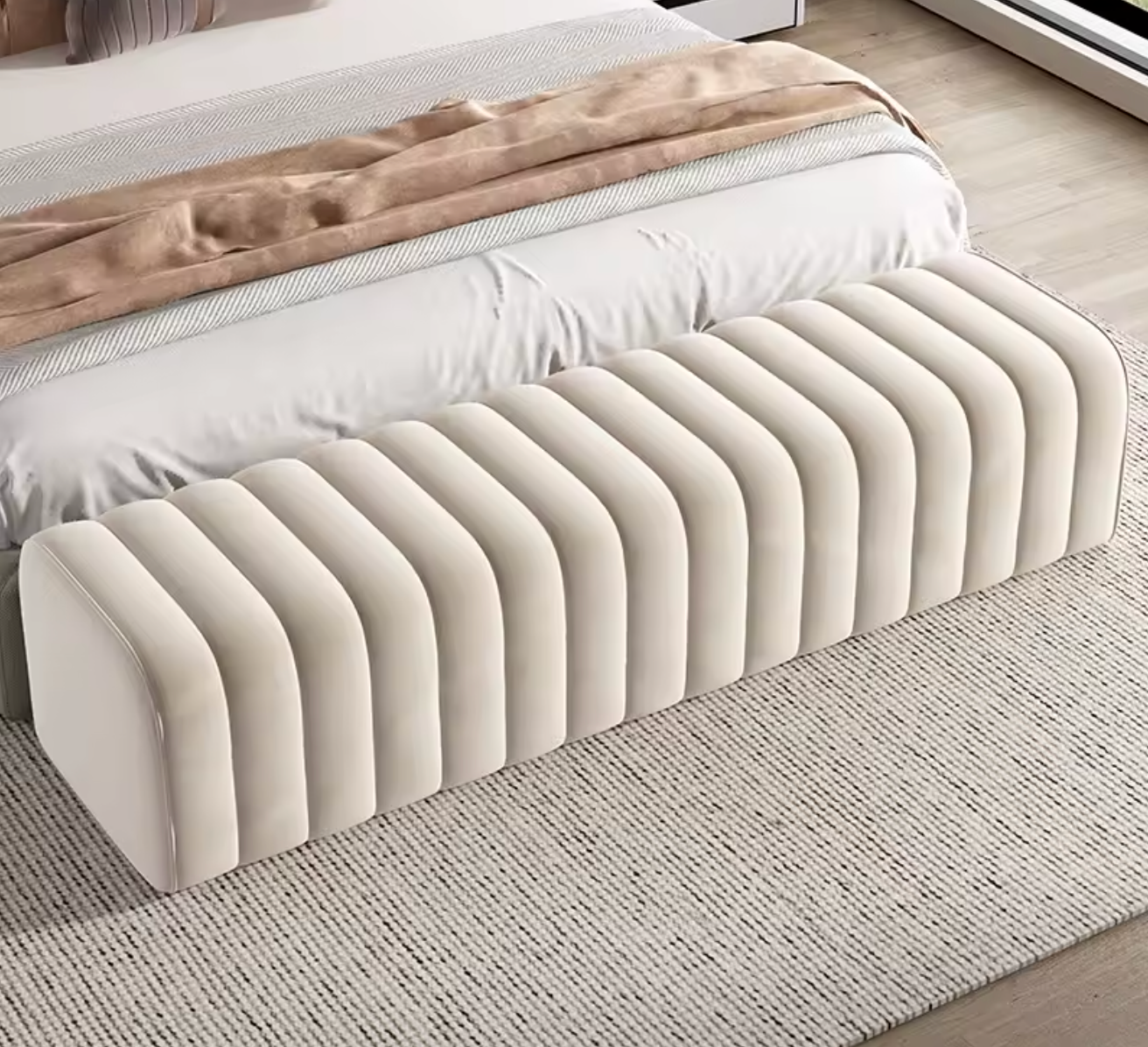 Scandinavian Modern Footstool