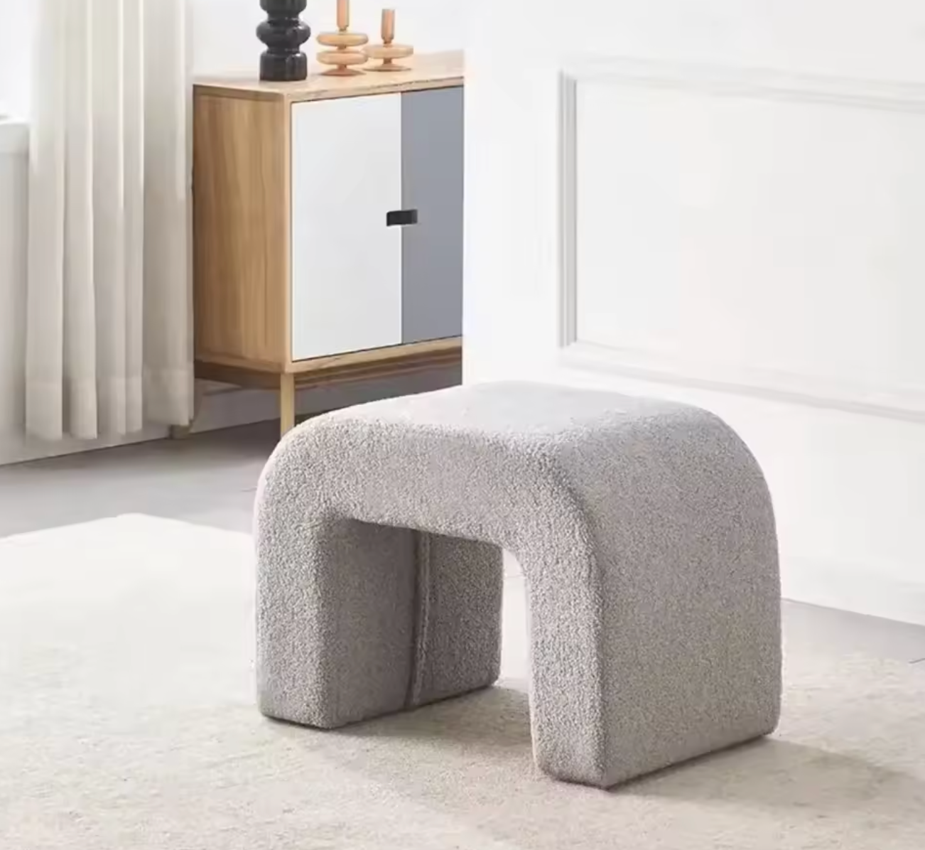 Lambskin Stool | Bench | Footstool
