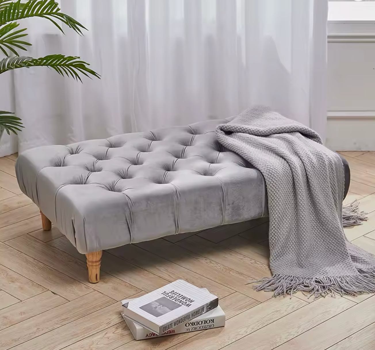 Plush Footstool